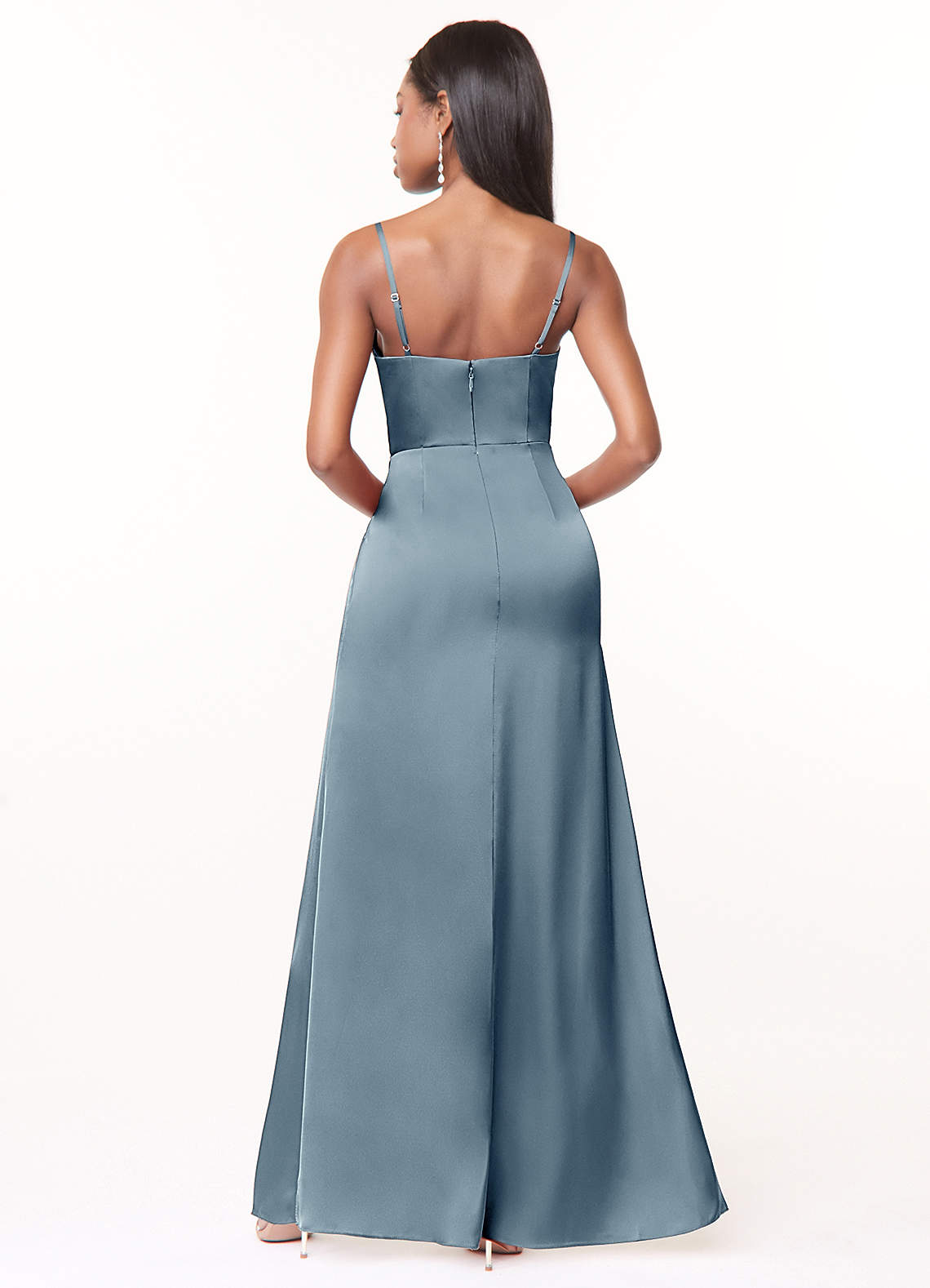 Maci Stretch Satin Dress-AZ5811105-final sale