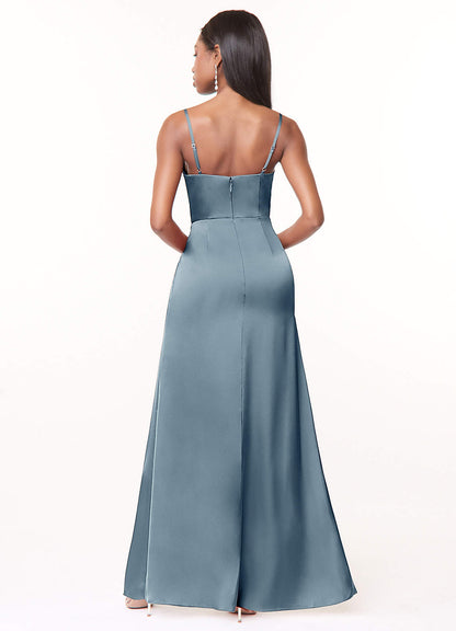 Maci Stretch Satin Dress-AZ5811105-final sale