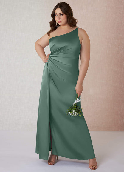 Mika Stretch Satin Dress-AZ5458610 - Final Sale