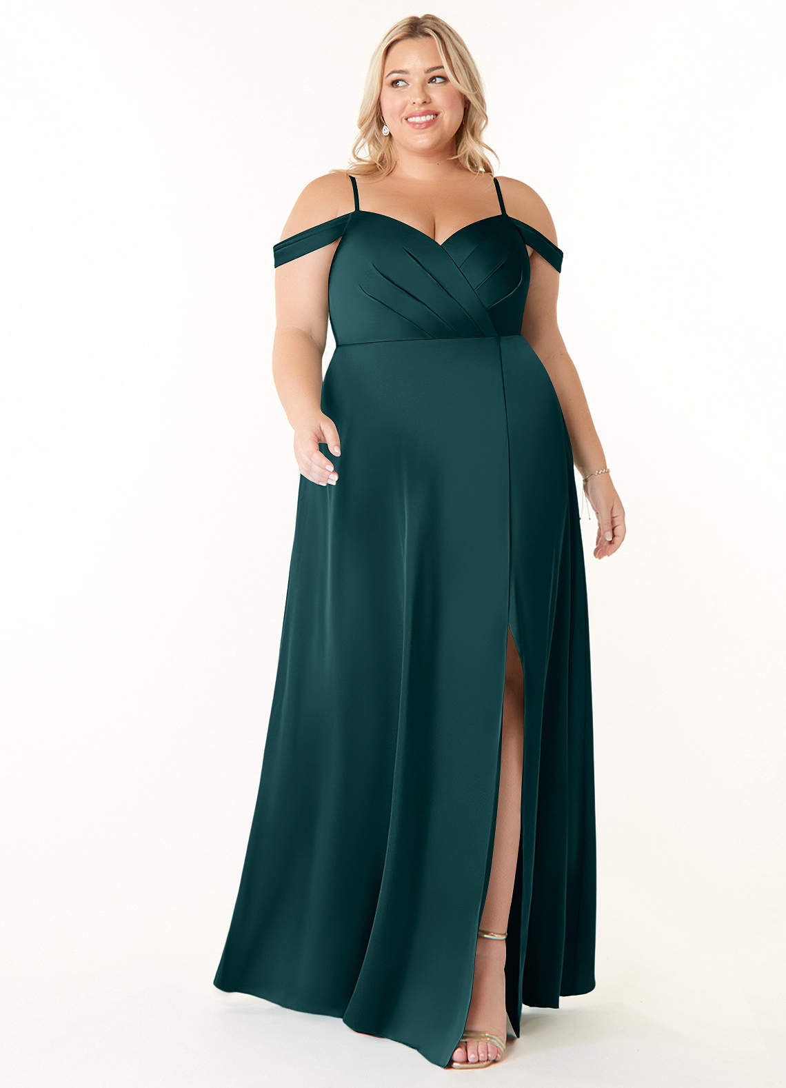 Ocean Stretch Satin Dress-AZ5370274 - Final Sale