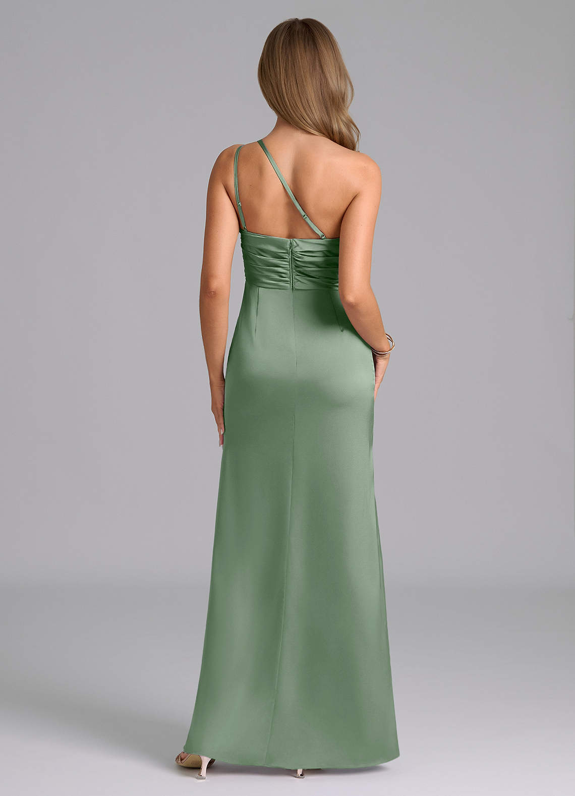 Eren Stretch Satin Dress-AZ5774495-final sale