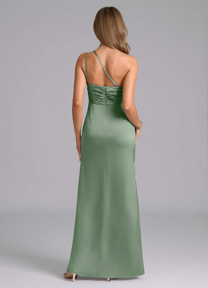 Eren Stretch Satin Dress-AZ5774495-final sale