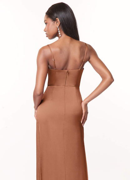 Maci Stretch Satin Dress-AZ4907114 - Final Sale