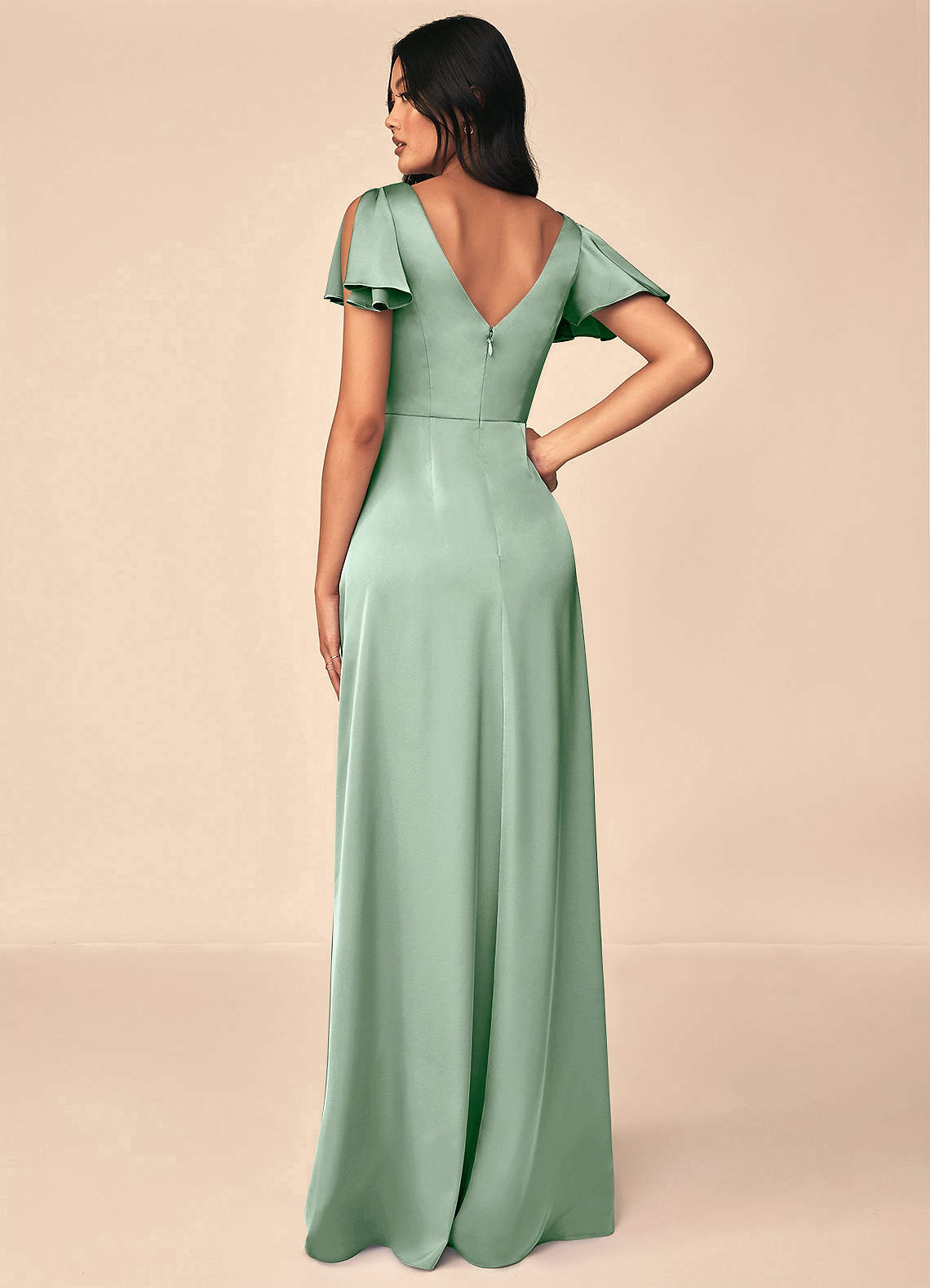 Soren Stretch Satin Dress-AZ5371127 - Final Sale