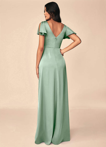 Soren Stretch Satin Dress-AZ5371127 - Final Sale