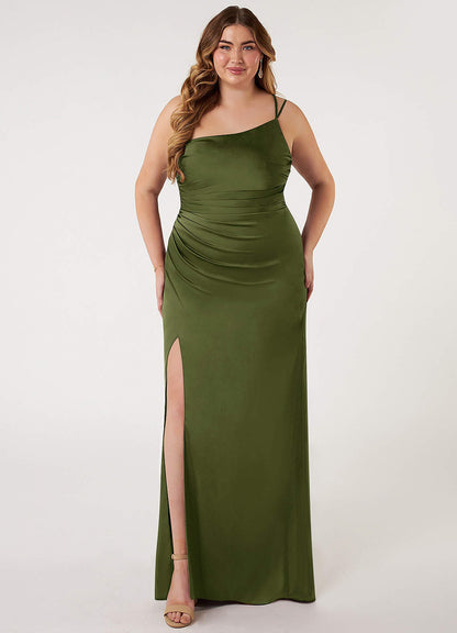 Eren Stretch Satin Dress-AZ60641530 - Final Sale