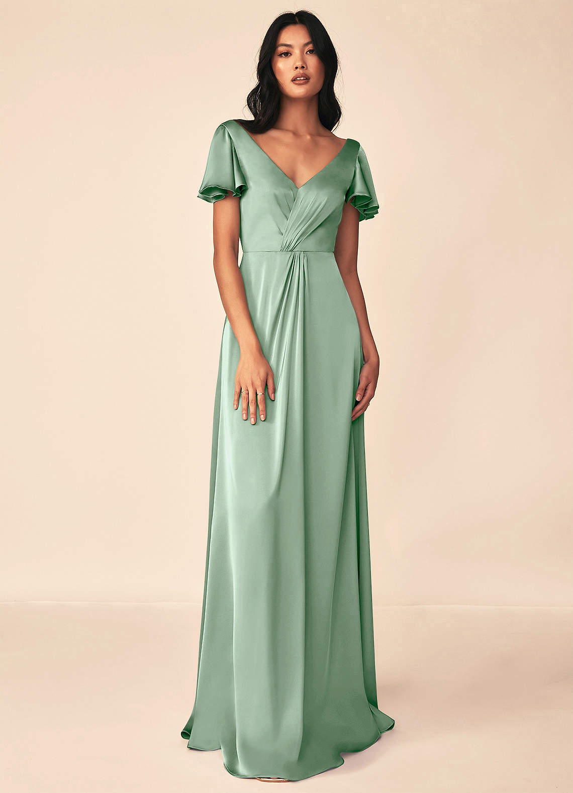 Soren Stretch Satin Dress-AZ5371127 - Final Sale