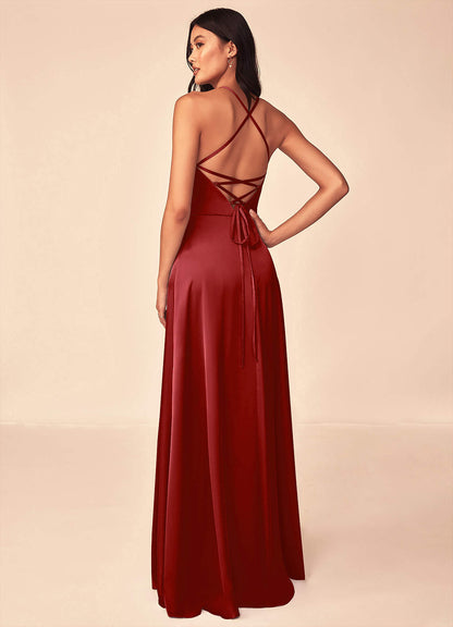 Mei Stretch Satin Dress-AZ99127343 - Final Sale