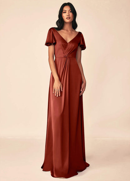 Soren Stretch Satin Dress-AZ6901587 - Final Sale