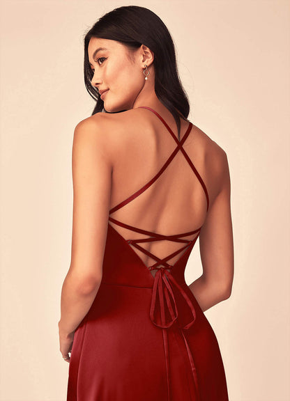 Mei Stretch Satin Dress-AZ99127343 - Final Sale