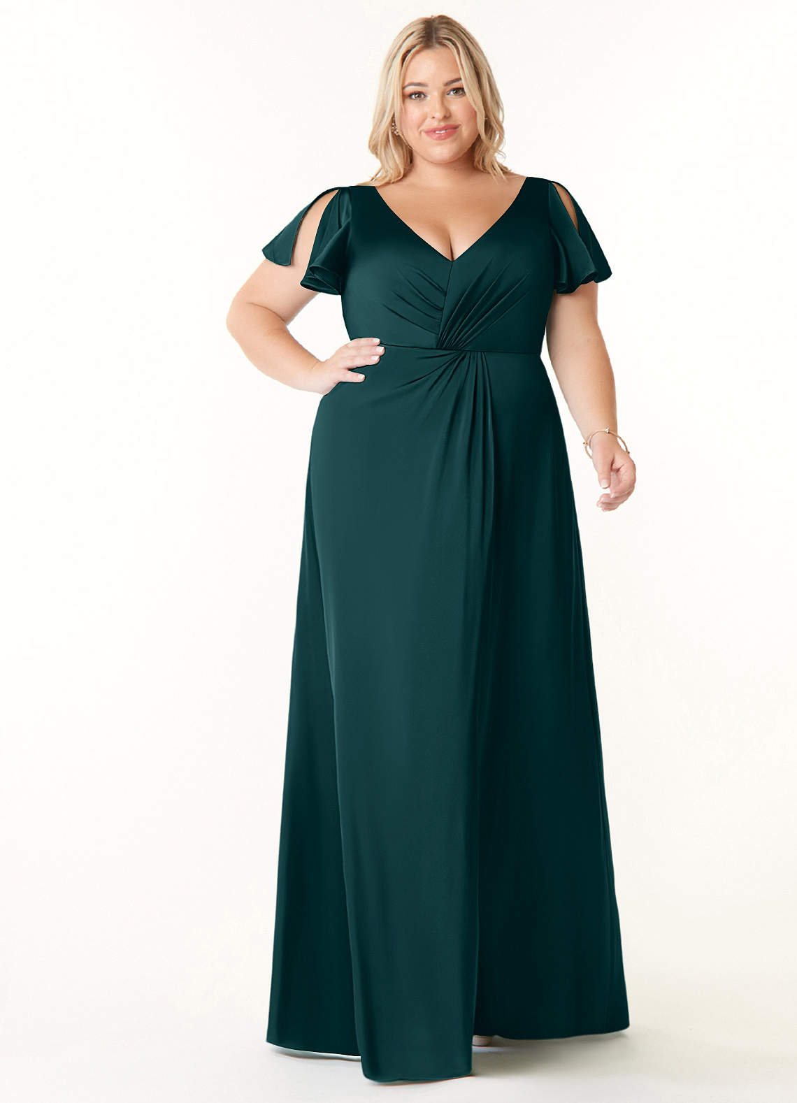 Soren Stretch Satin Dress-AZ5801168 - Final Sale