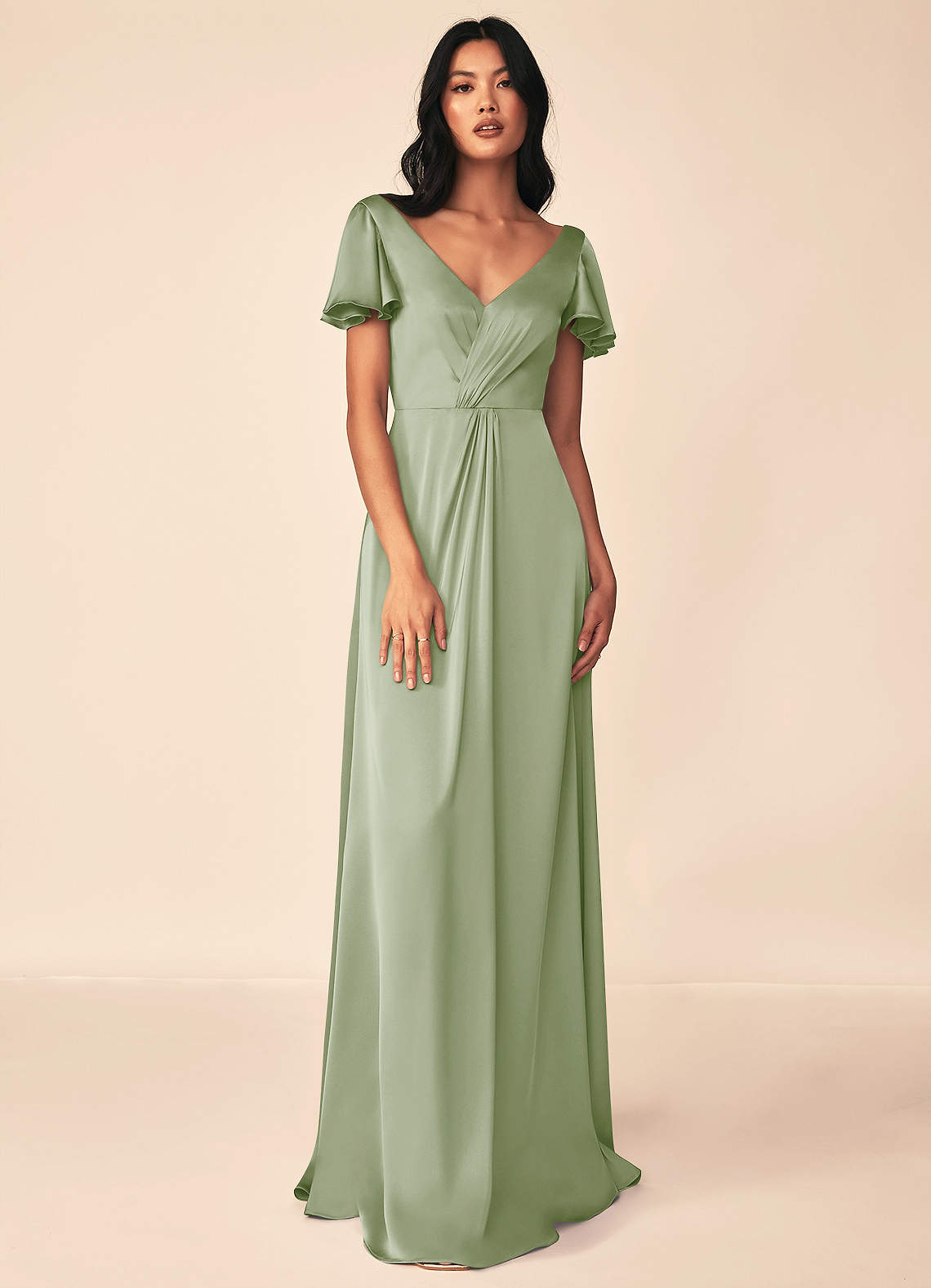Soren Stretch Satin Dress-AZ81350886-final sale