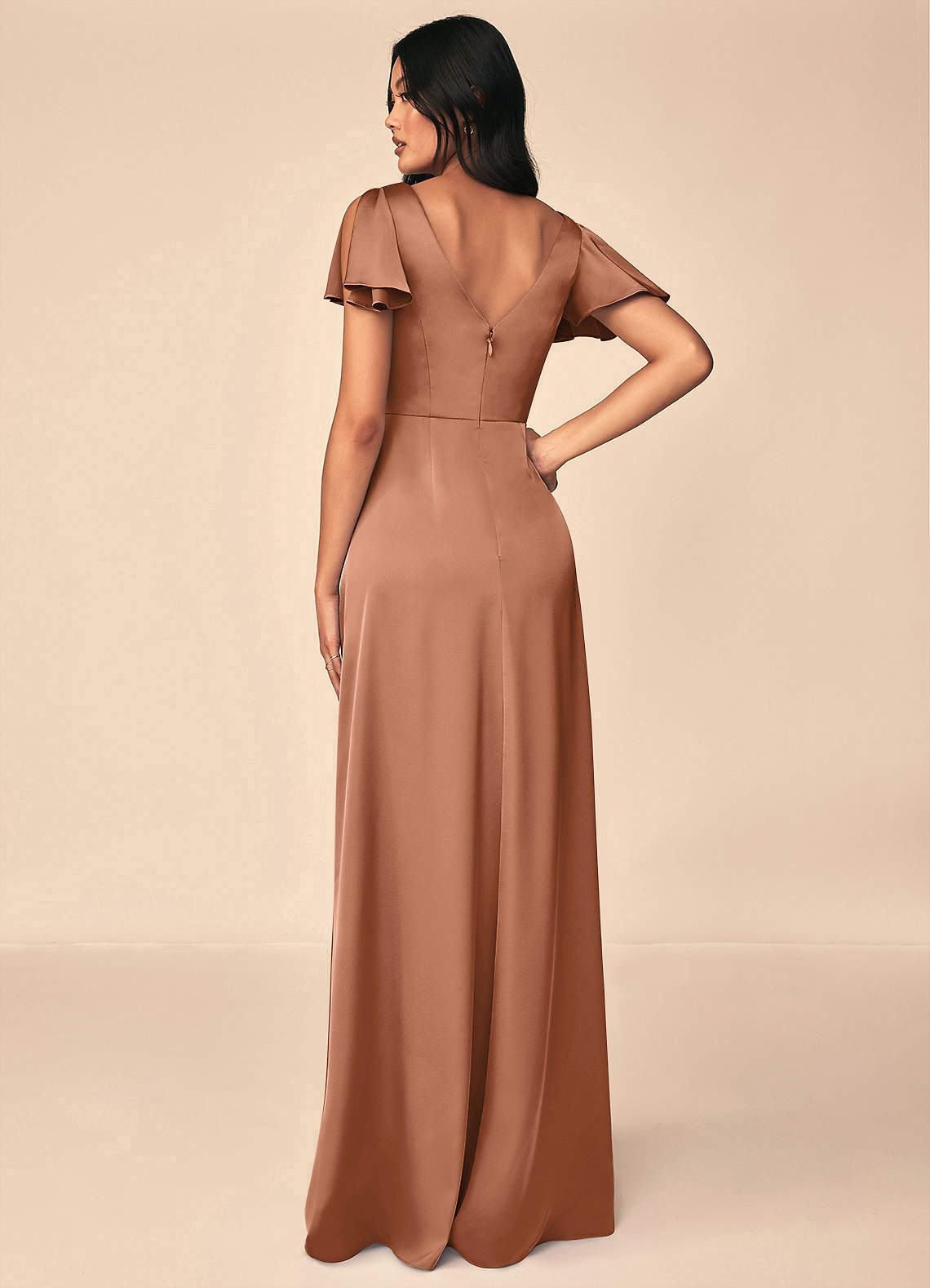 Soren Stretch Satin Dress-AZ5326957 - Final Sale