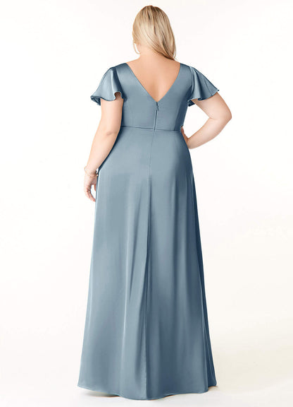 Soren Stretch Satin Dress-AZ5469680 - Final Sale