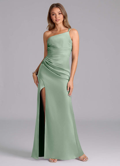 Eren Stretch Satin Dress-AZ4819901 - Final Sale