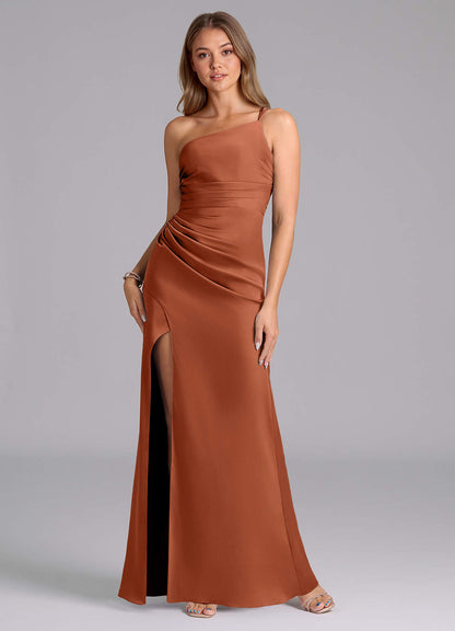 Eren Stretch Satin Dress-AZ6213146-final sale