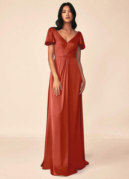 Soren Stretch Satin Dress-AZ5052350 - Final Sale