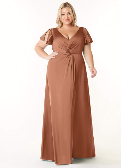 Soren Stretch Satin Dress-AZ5326957 - Final Sale